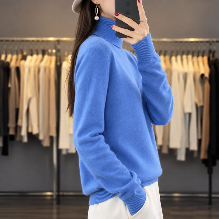 Women’s Cotton Turtleneck Sweater | Autumn & Winter Casual & Office Wear