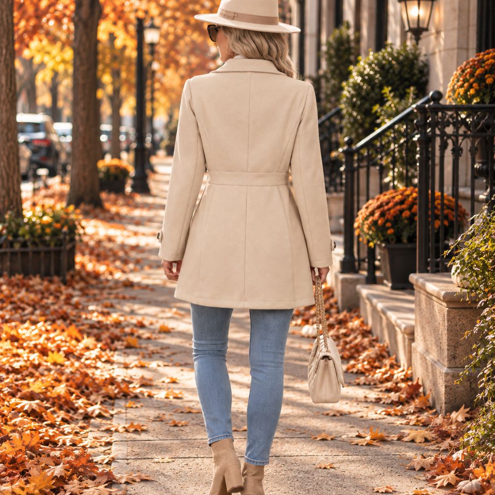 Women’s Belted Trench Coat | Tailored Autumn Transitional Outerwear