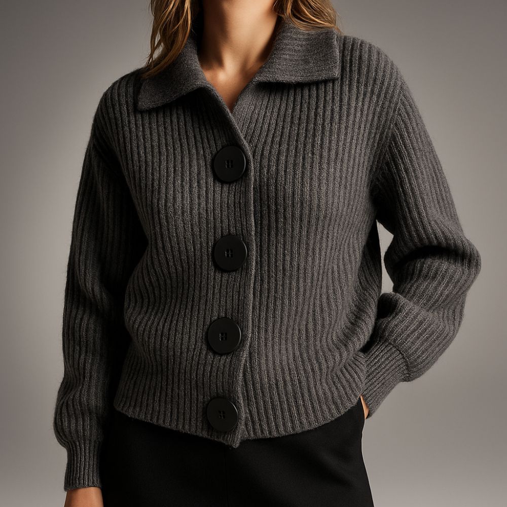 Women’s Oversized Ribbed Cardigan | Chunky Autumn & Winter Knitwear