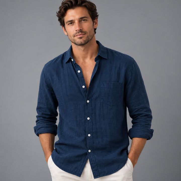 Men’s Linen Shirt | Casual & Airy Autumn Wear
