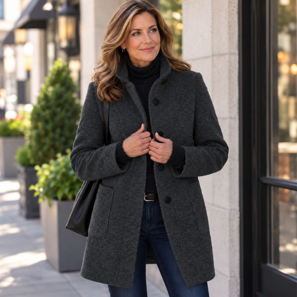 Women’s Wool-Blend Winter Coat | Timeless & Flattering Cold-Weather Wear