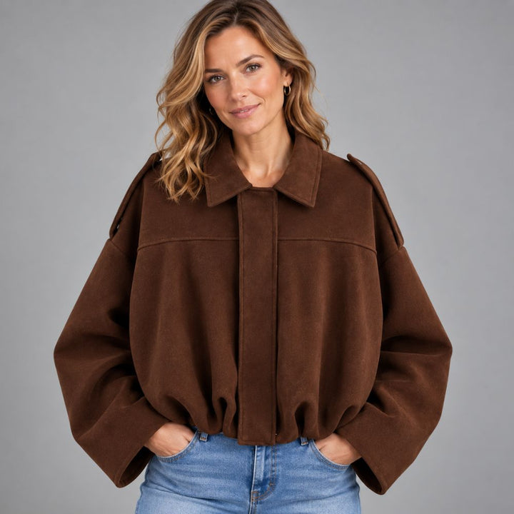 Women’s Oversized Bomber Jacket | Relaxed Autumn Layering