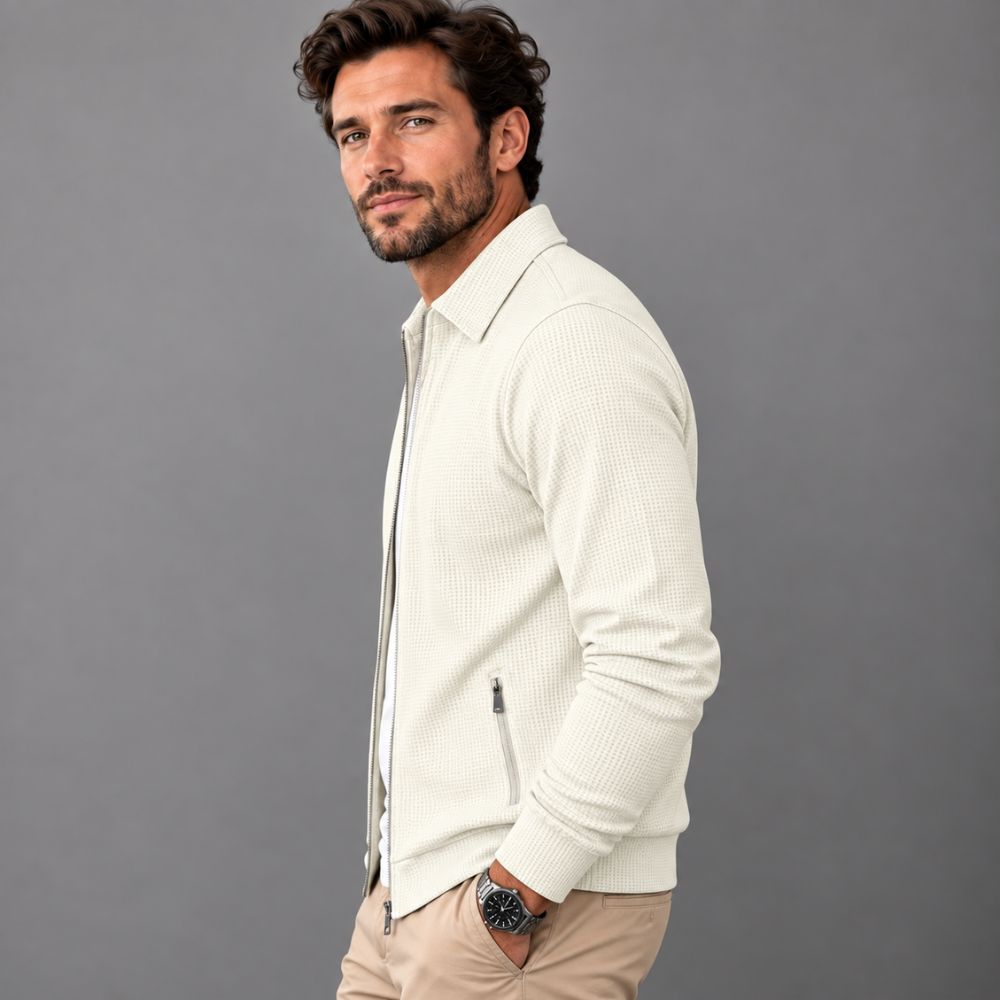 Men’s Zip-Up Cardigan | Modern & Comfortable Autumn & Winter Wear