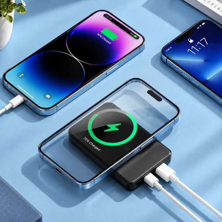 Portable Wireless Power Bank with LED Display | Fast Everyday Charging