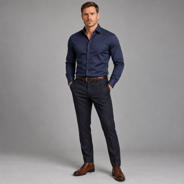Men’s Slim-Fit Stretch Shirt | Smart & Comfortable Everyday Wear