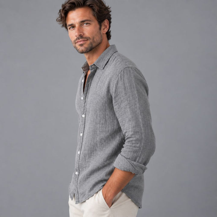 Men’s Linen Shirt | Casual & Airy Autumn Wear