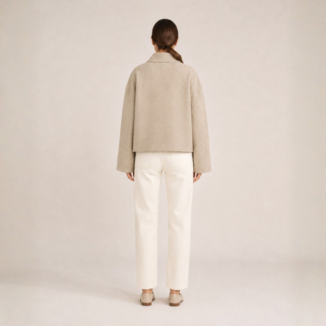 Women’s Jacket Double-Button Closure | Autumn Everyday Wear