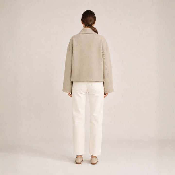 Women’s Jacket Double-Button Closure | Autumn Everyday Wear