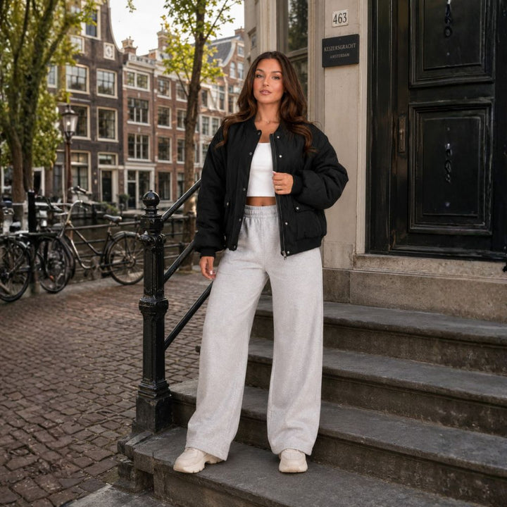 Women’s Lined Bomber Jacket | Autumn Everyday Wear