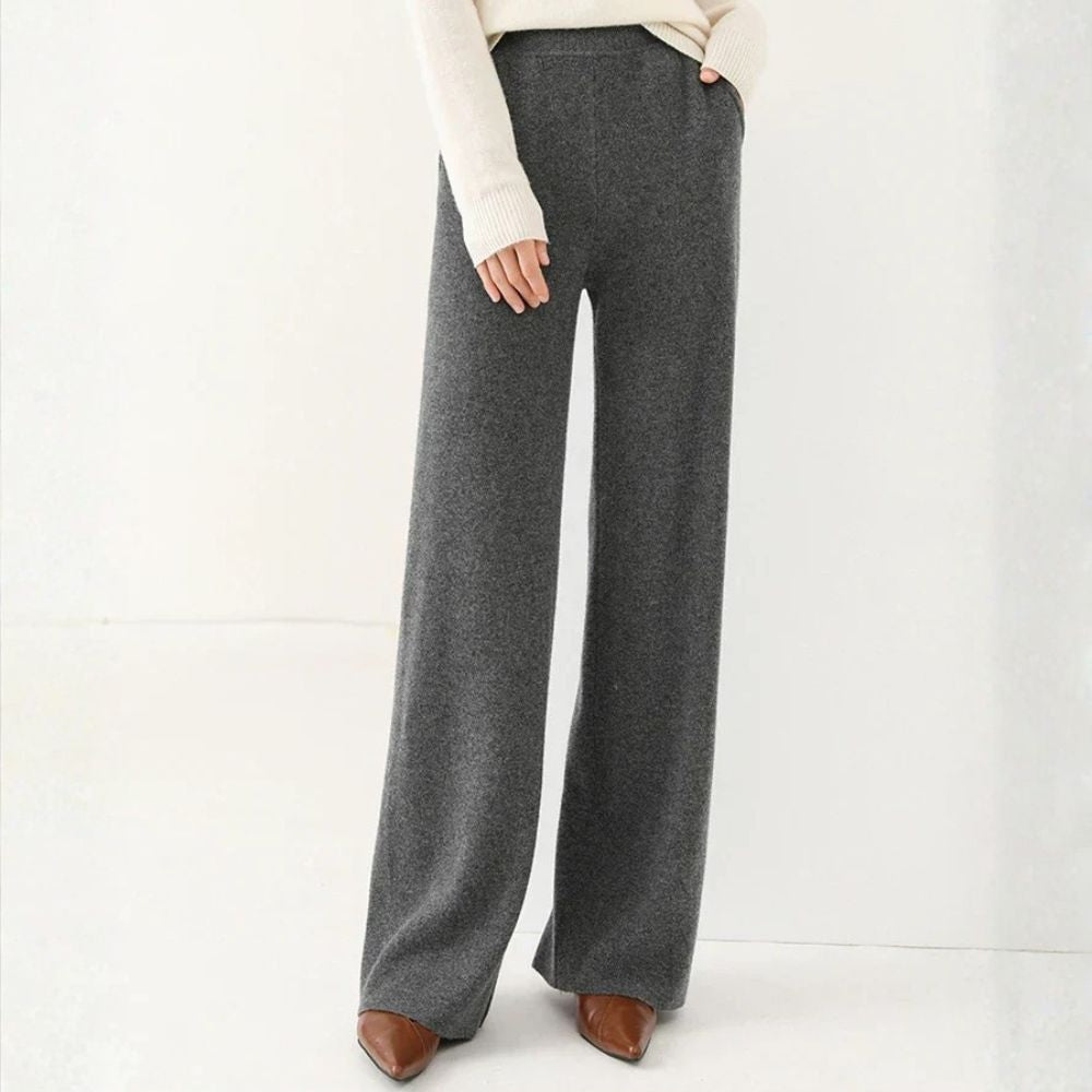 Women’s Merino Wool Trousers | High-Waisted Autumn & Winter Wear