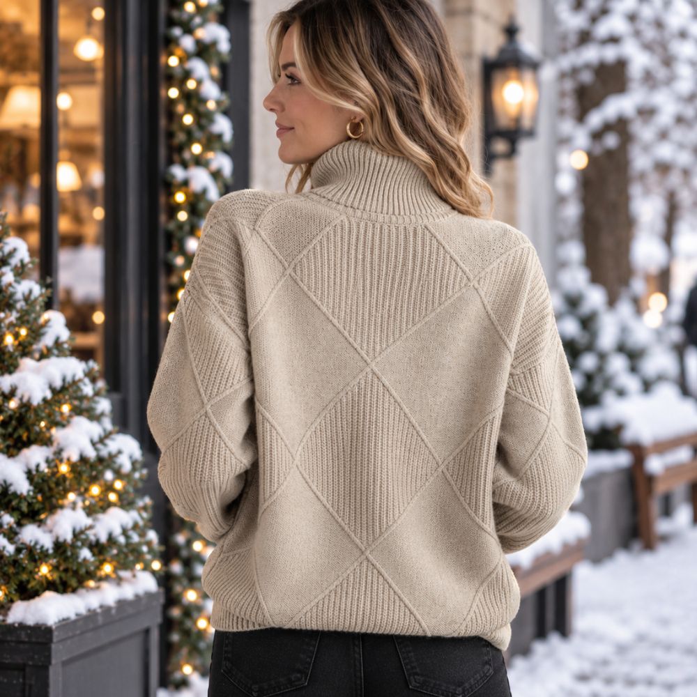 Women’s 100% Cashmere Turtleneck Sweater | Warm & Elegant Autumn & Winter Wear