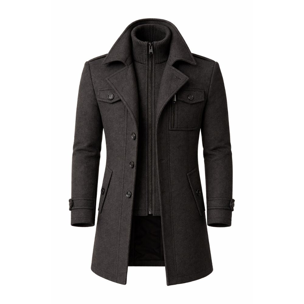 Men’s Classic Overcoat | Elegant Autumn & Winter Outerwear