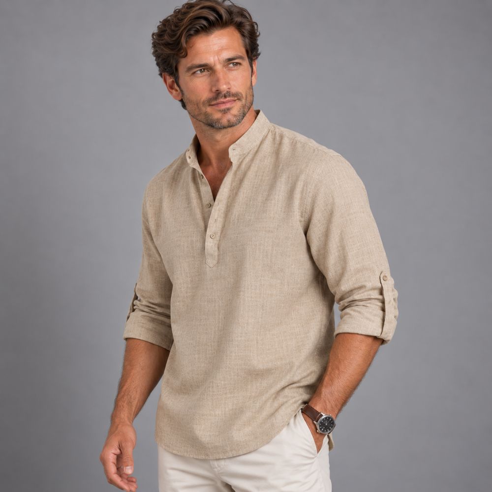 Men’s Long-Sleeve Shirt | Smart & Versatile Autumn Everyday Wear