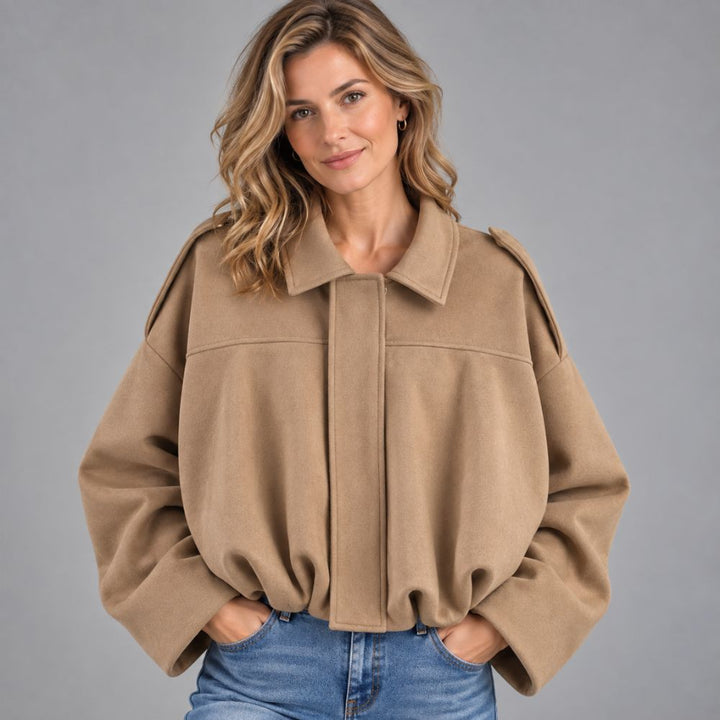 Women’s Oversized Bomber Jacket | Relaxed Autumn Layering