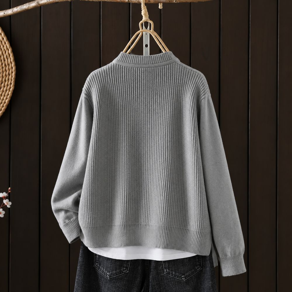 Women’s Pearl-Button Knit Cardigan | Elegant Autumn & Winter Layer