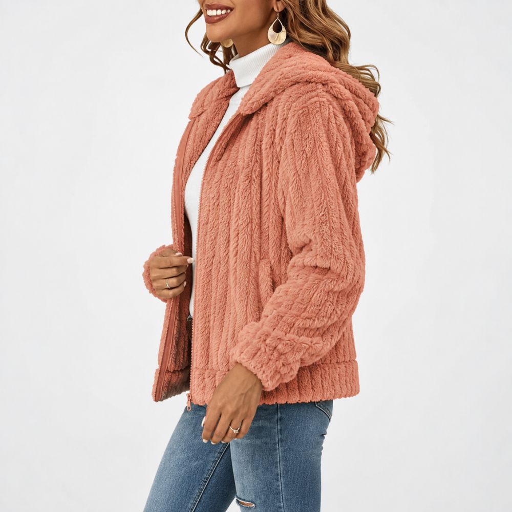 Women’s Lined Fleece Jacket | Warm Zip-Up Autumn & Winter Wear
