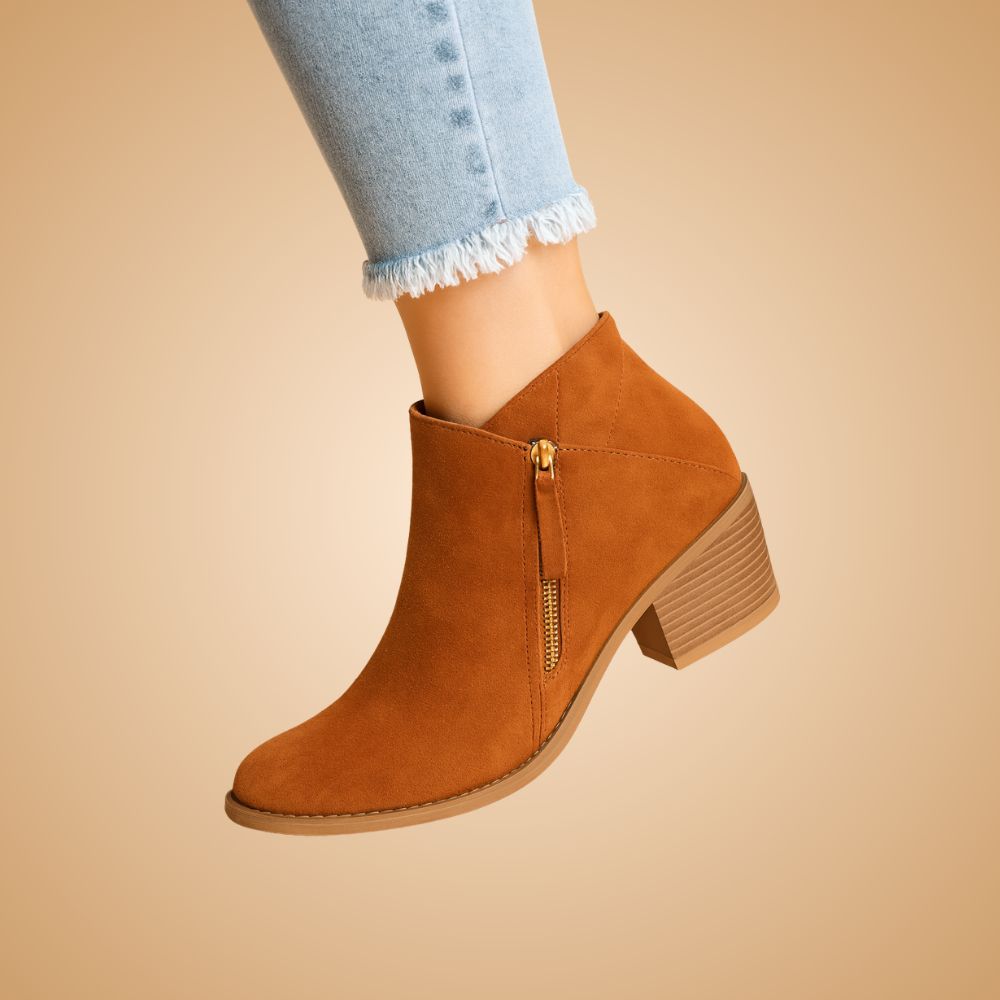 Women’s Orthopaedic Ankle Boots | Side-Zip Block Heel Autumn & Winter Footwear