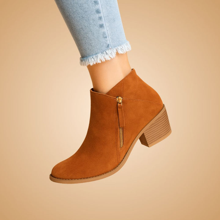 Women’s Orthopaedic Ankle Boots | Side-Zip Block Heel Autumn & Winter Footwear