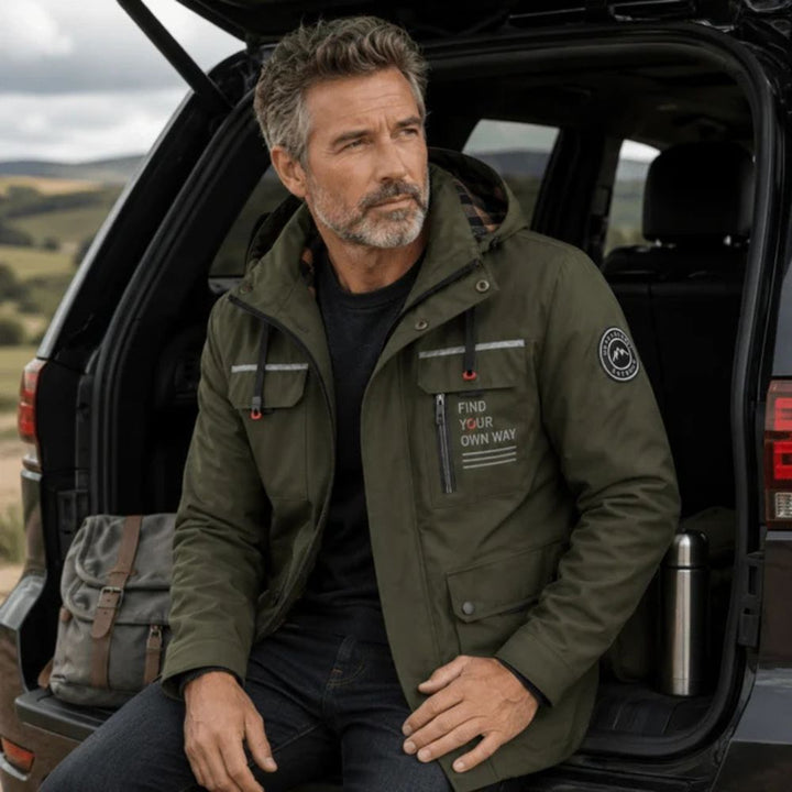 Men’s Waterproof Winter Jacket with Hood | Cold & Rainy Weather
