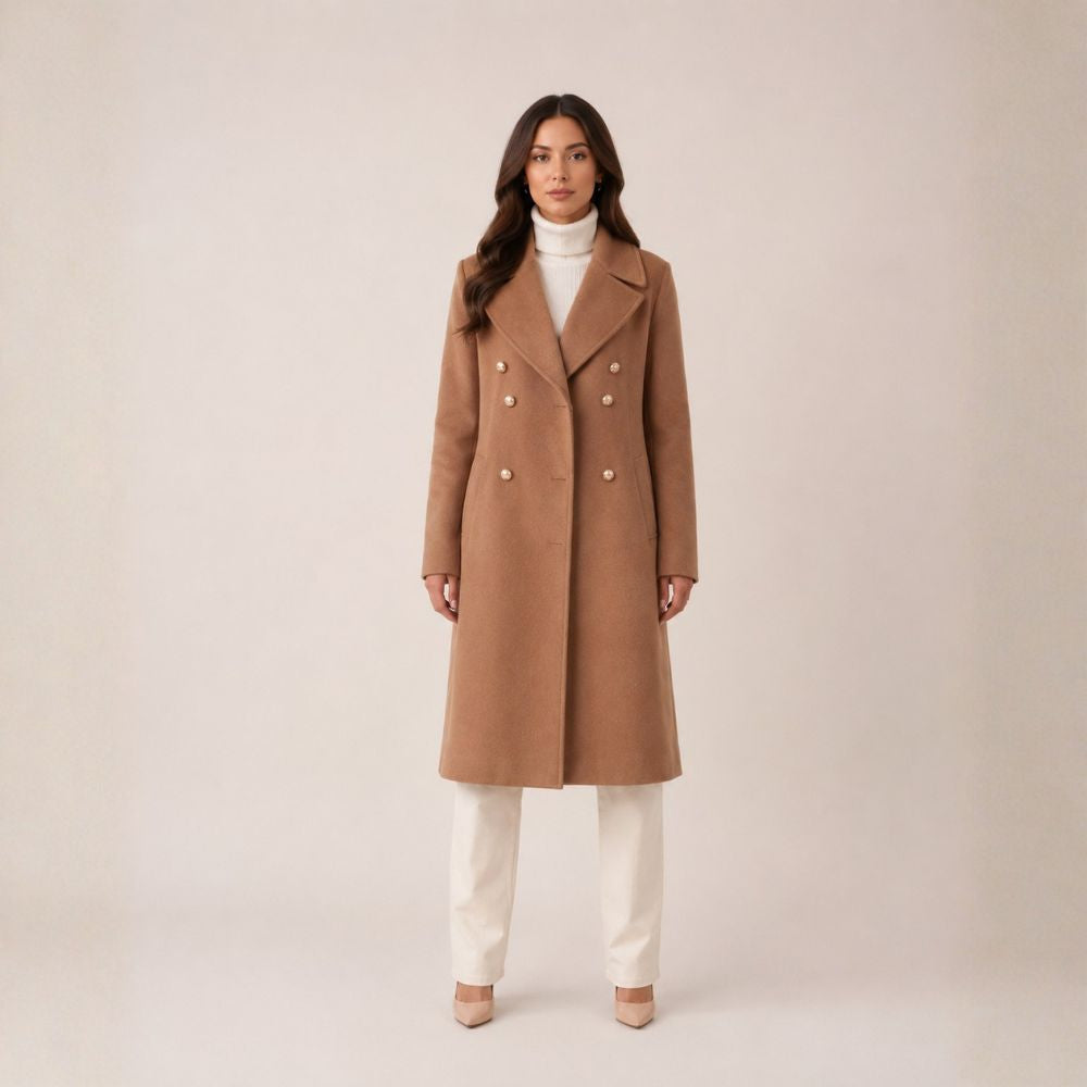 Women’s Coat Double-Button Closure | Autumn & Winter Wear