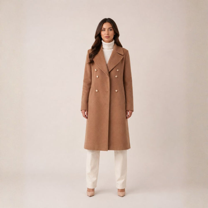 Women’s Coat Double-Button Closure | Autumn & Winter Wear