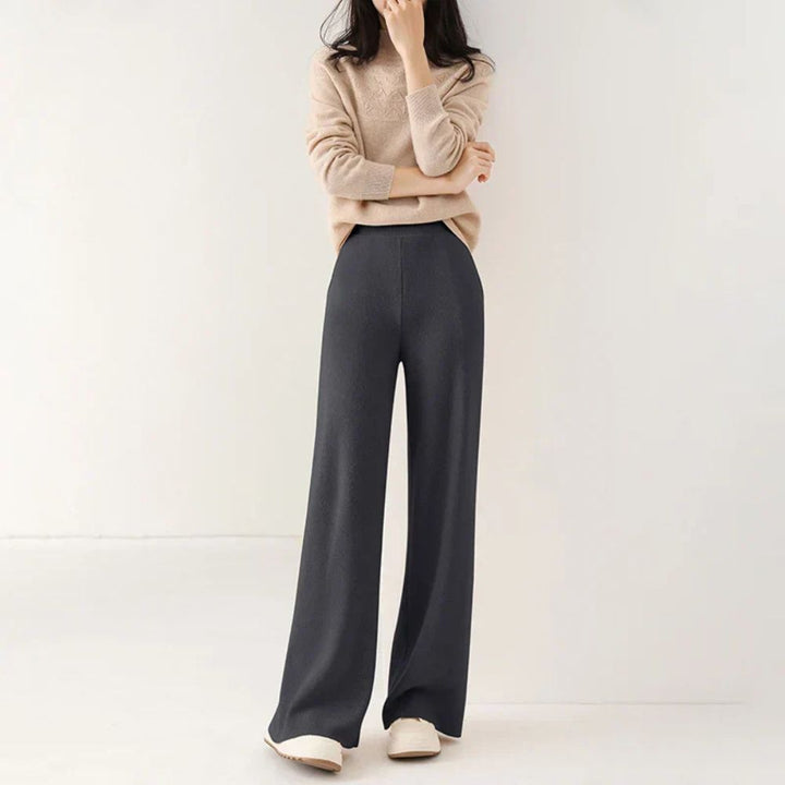 Women’s Merino Wool Trousers | High-Waisted Autumn & Winter Wear