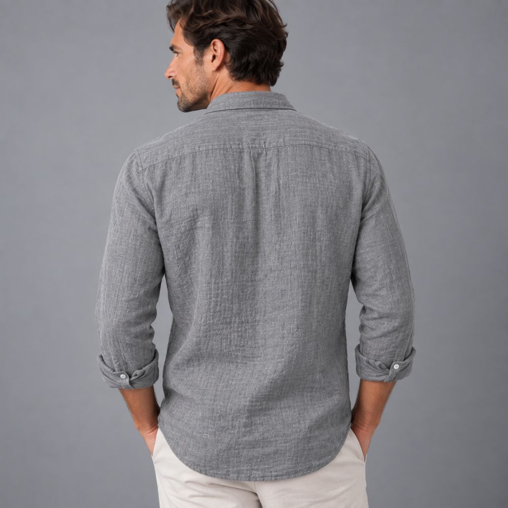 Men’s Linen Shirt | Casual & Airy Autumn Wear