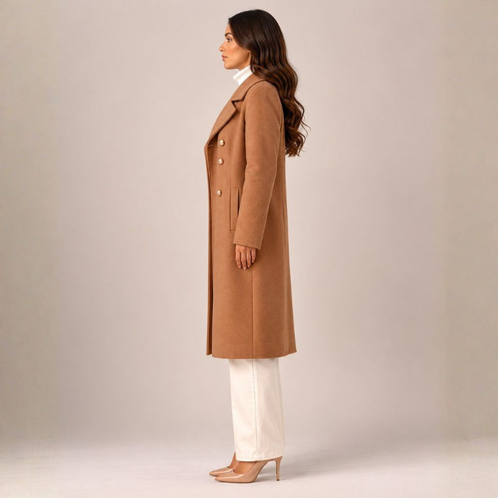 Women’s Coat Double-Button Closure | Autumn & Winter Wear