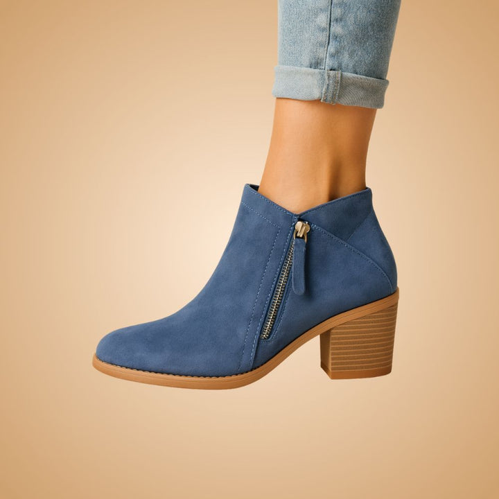 Women’s Orthopaedic Ankle Boots | Side-Zip Block Heel Autumn & Winter Footwear