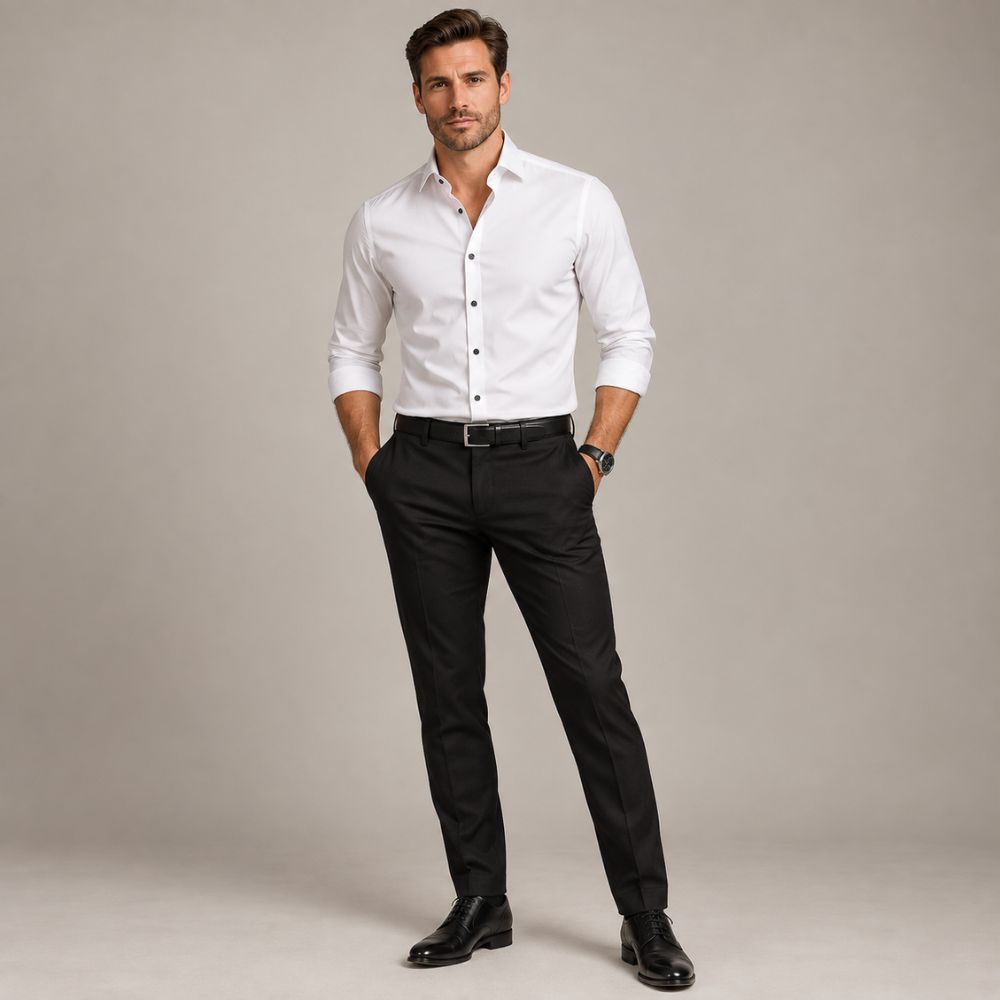 Men’s Slim-Fit Stretch Shirt | Smart & Comfortable Everyday Wear