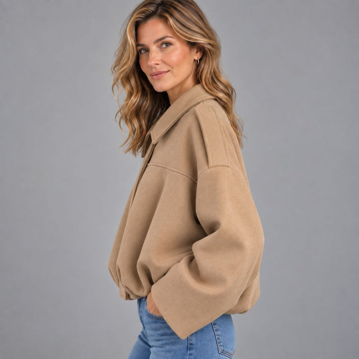 Women’s Oversized Bomber Jacket | Relaxed Autumn Layering