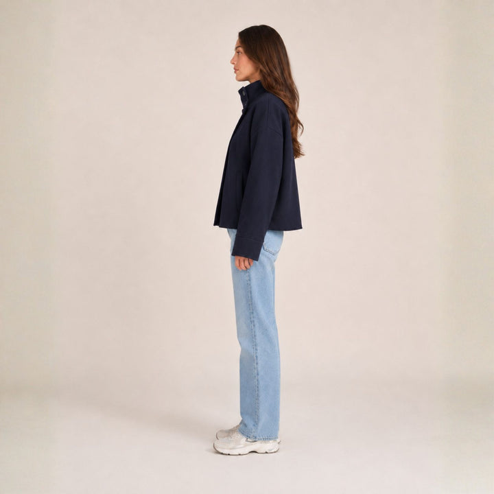 Women’s Jacket Double-Button Closure | Autumn Everyday Wear
