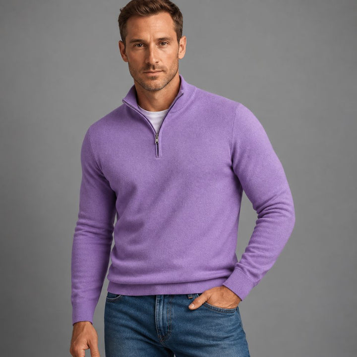 Men’s Half-Zip Sweater | Regular Fit Autumn & Winter Wear