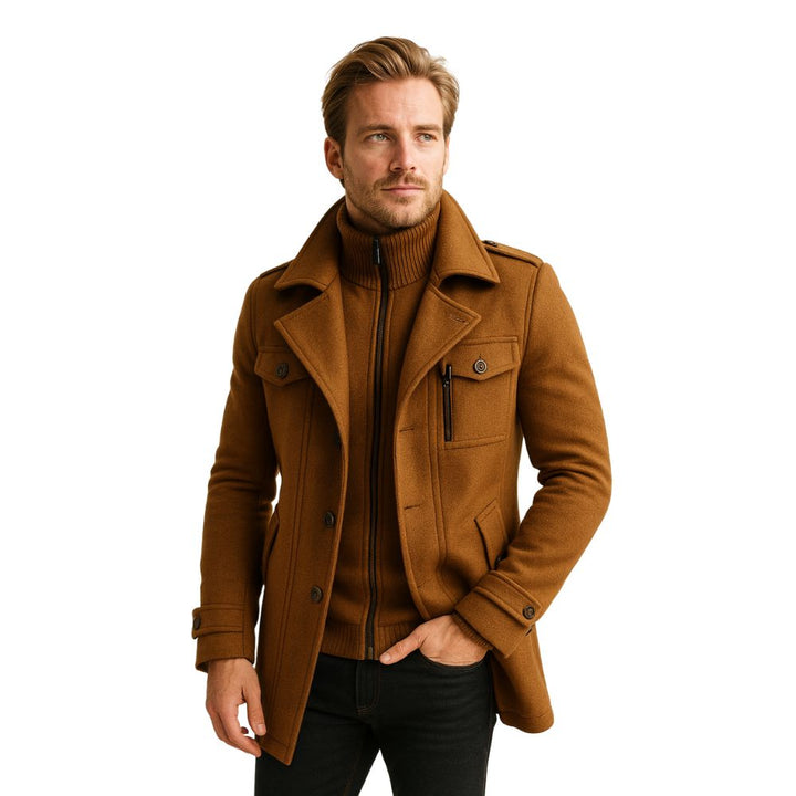 Men’s Classic Overcoat | Elegant Autumn & Winter Outerwear