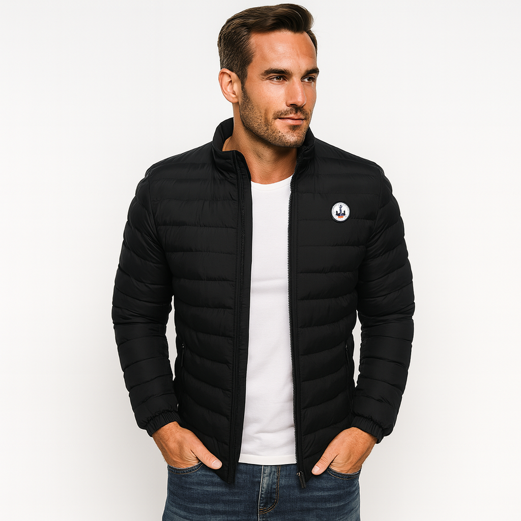 Men's Lightweight Hooded Padded Jacket | Packable Winter Jacket for Commuting