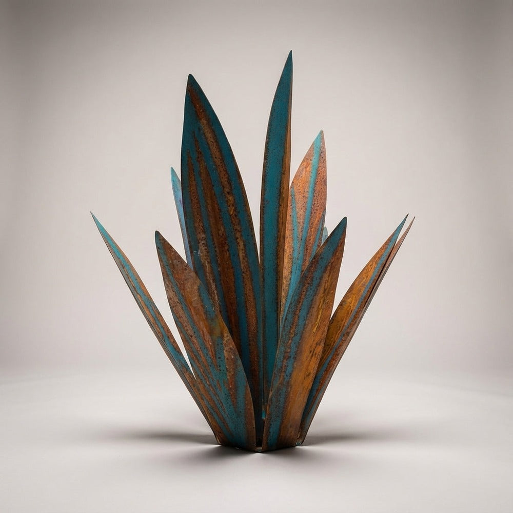 Agavelle garden ornament in Rust Blue finish
