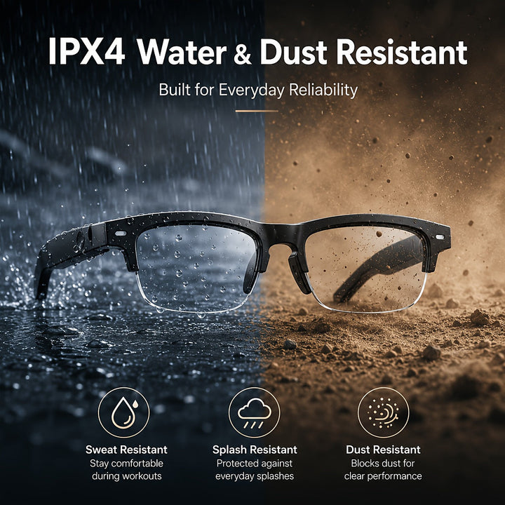 AI translation smart glasses with photochromic lenses and open-ear audio