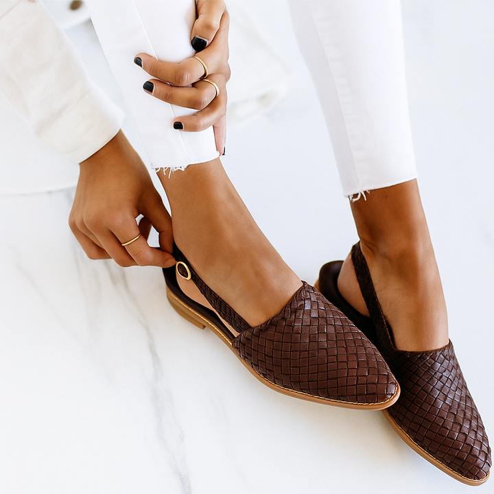 Classic Orthopaedic Sandal full view showcasing slip-on design and woven craftsmanship