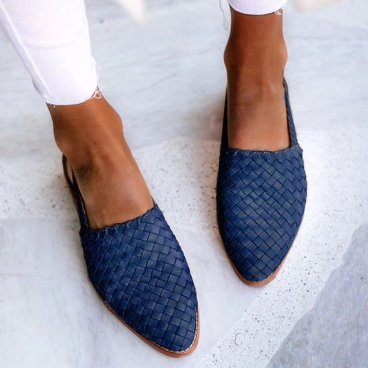Side view of Classic Orthopaedic Sandal showing structured sole and slip-on construction