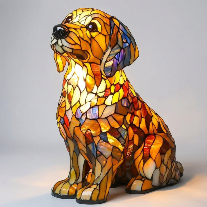 Aurapup decorative animal accent lamp - Golden Retriever design