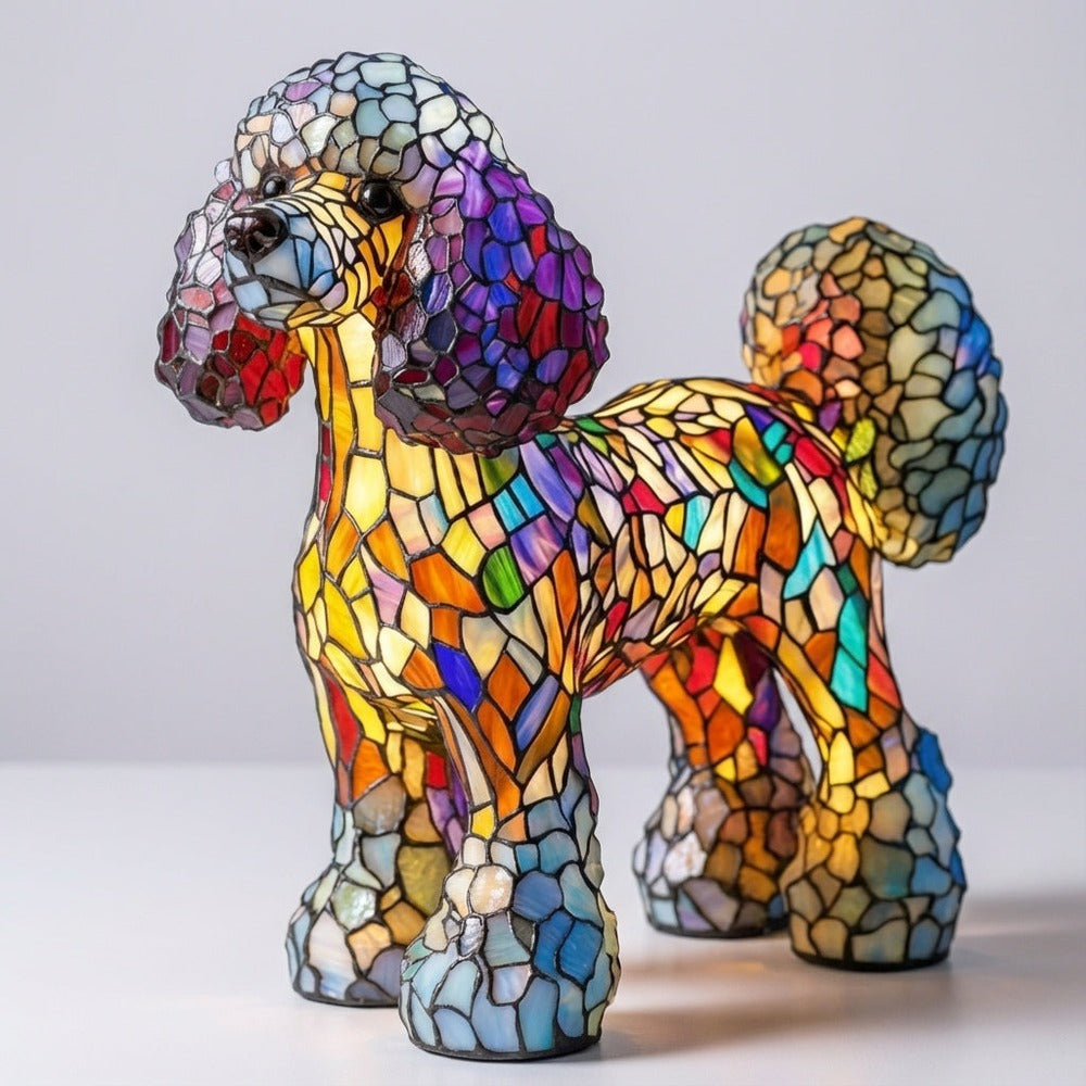 Aurapup decorative animal accent lamp - Poodle design