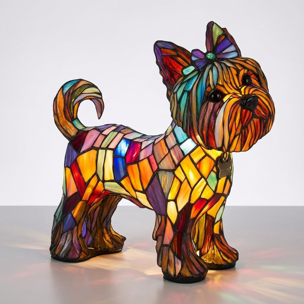 Aurapup decorative animal accent lamp - Yorkshire Terrier design