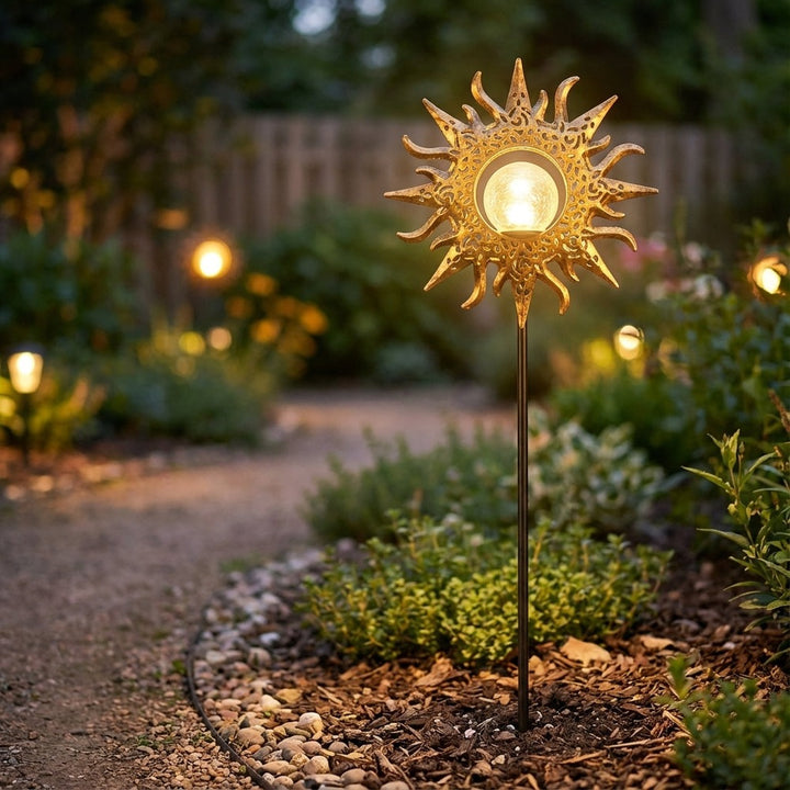 Aureaflare artistic outdoor path light - Sun design