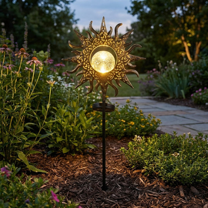 Aureaflare artistic outdoor path light - Sun design
