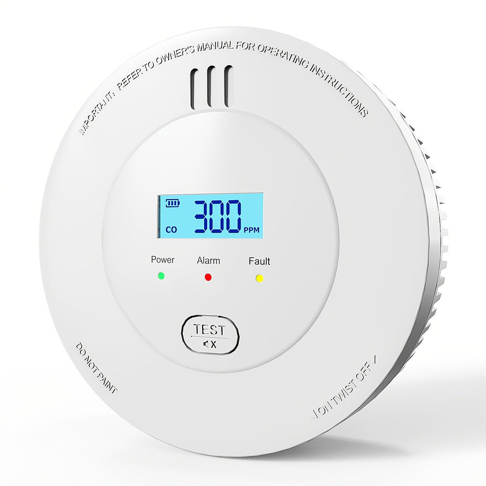 Combination smoke and carbon monoxide alarm for the home