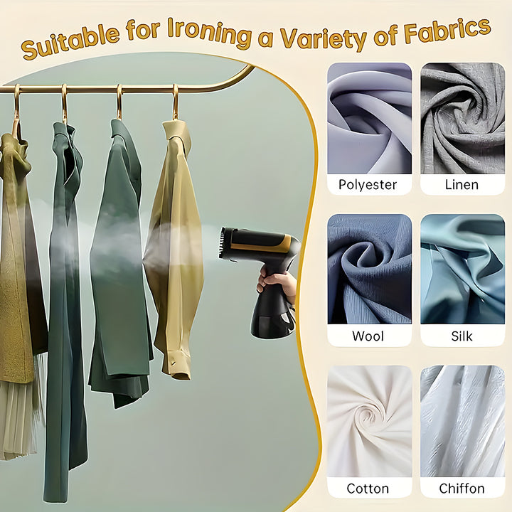 Garment steamer suitable for a variety of fabrics