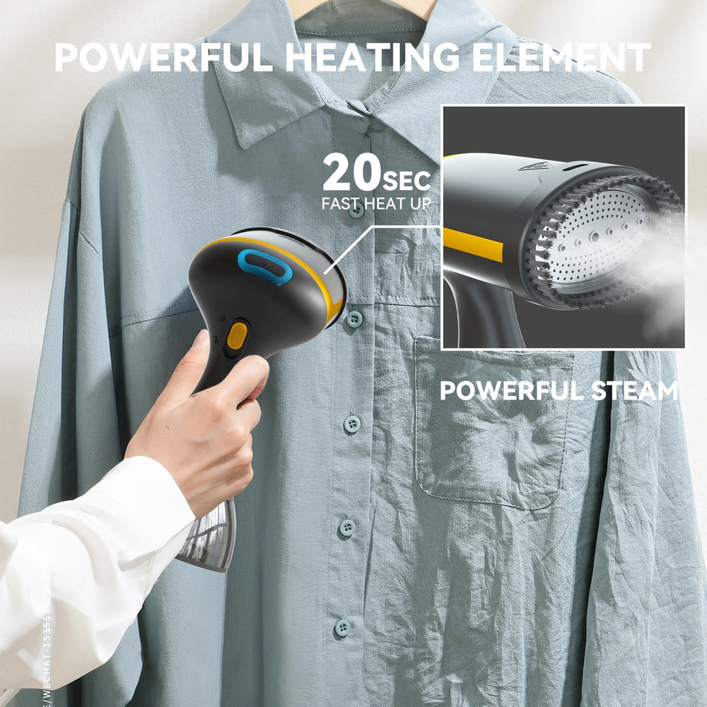 Garment steamer with fast 20-second heat-up