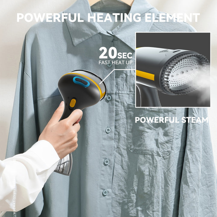 Garment steamer with fast 20-second heat-up