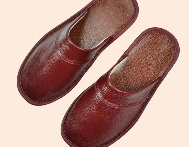 Men's Slip-On Mule Slippers with Lined Footbed | Indoor Slippers for Autumn and Winter