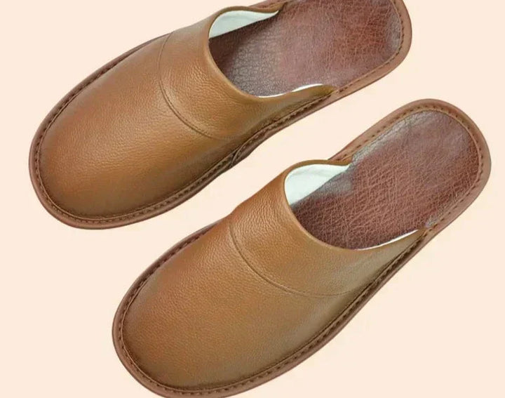 Men's Slip-On Mule Slippers with Lined Footbed | Indoor Slippers for Autumn and Winter